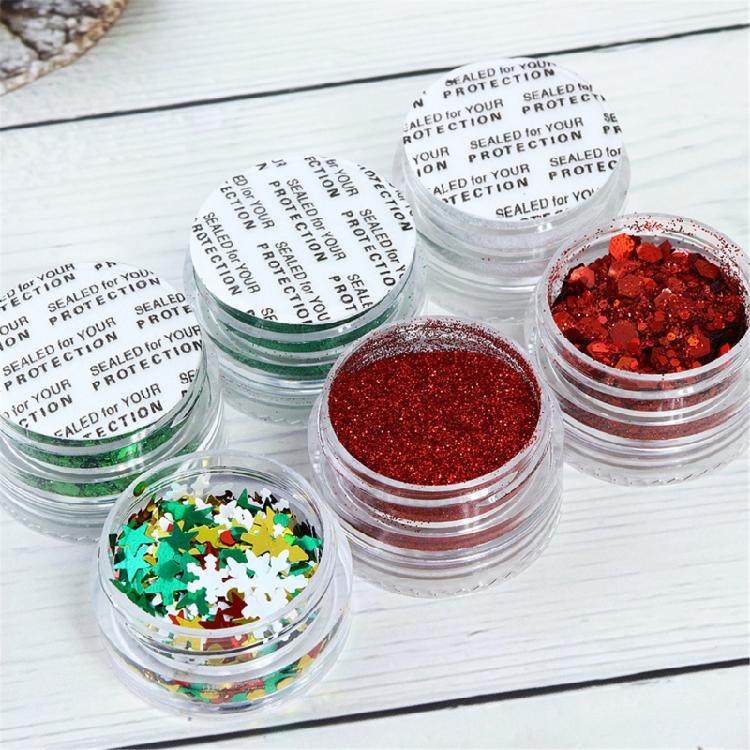 Snowflake Nail Art Glitter Christmas Nail Sequins Flakes 3D Snowflake Glitter