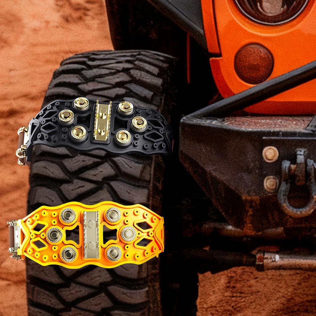 Reifenketten Stollen Rutschfest Hochleistungsfähig Leise Reifenketten Für Pickups Für Eis Winterwandern Anhänger Offroad Rasen Angeln