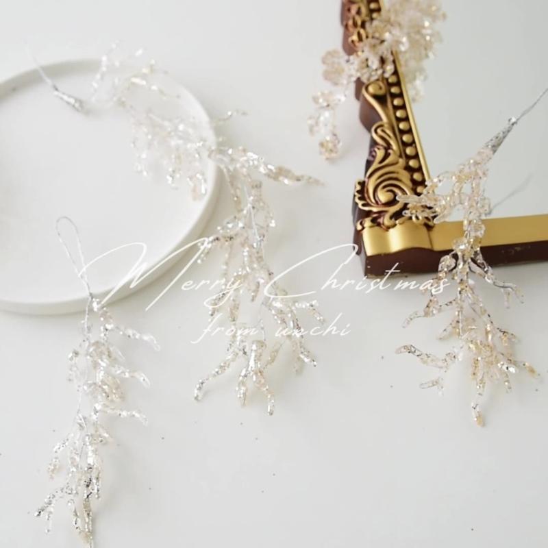 Elegant Sparkling Hanging Decoration For Christmas Tree Shatter Proof Acrylic Materials Holiday Pendant