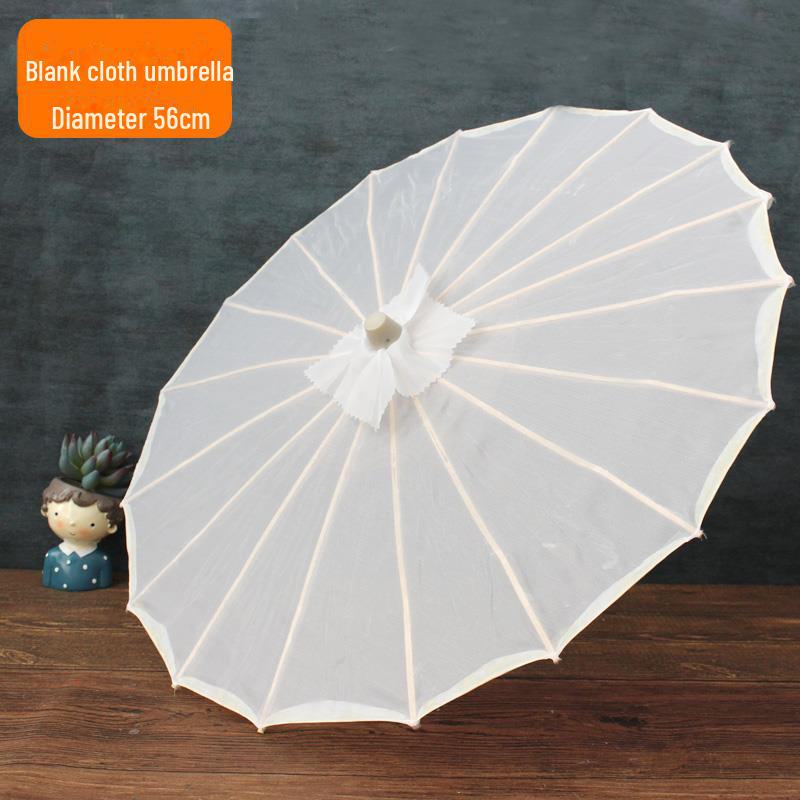 DIY Handbemaltes Weißes Ölpapier Schirm-Set für Kinder - Bastelprojekt im antiken Stil für den Kindergarten