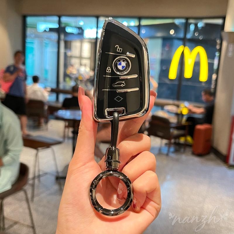 Keychain Holder Protector for BMW X1 X3 X5 X6 X7 1 3 5 6 7 Series G20 G30 G11 F15 F16 G01 Soft TPU Car Key Cover Case Shell Fob