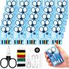 Knitgrip 25 Boxes Mini Travel Sewing Kit Quick Fix Sewing Kits Bulk Basic Portable Pre Threaded Needle Emergency Repair Tool for Beginner Traveler