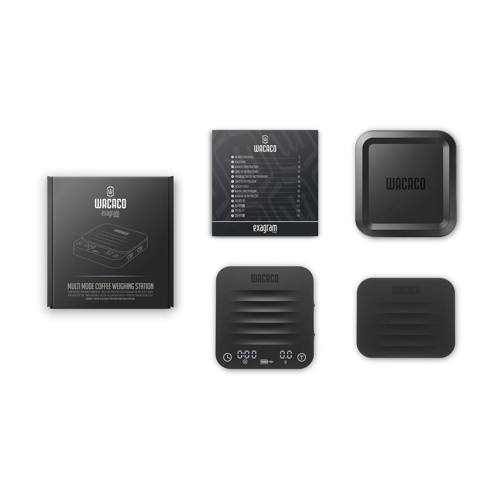 WACACO Exagram Pro Coffee Scale with Timer Smart Espresso Scale Automatic Timing Rechargeable Mini Digital Coffee Weight Scales Gram Ounce Milliliter