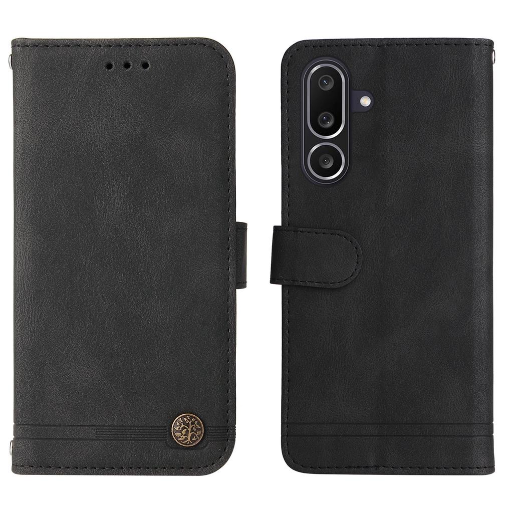 For Samsung Galaxy M56 5G Leather Wallet Cases Skin Touch Phone Cover Stand with Strap