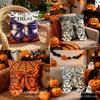 Halloween Pillow Cover With Ghost And Spider Web Design For Living Room Decor