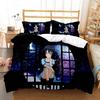 Steins; Gate Digital Printed Polyester Bedding Set for Boys and Girls Three Piece Comfortable Soft Couple Gift Bedding Set