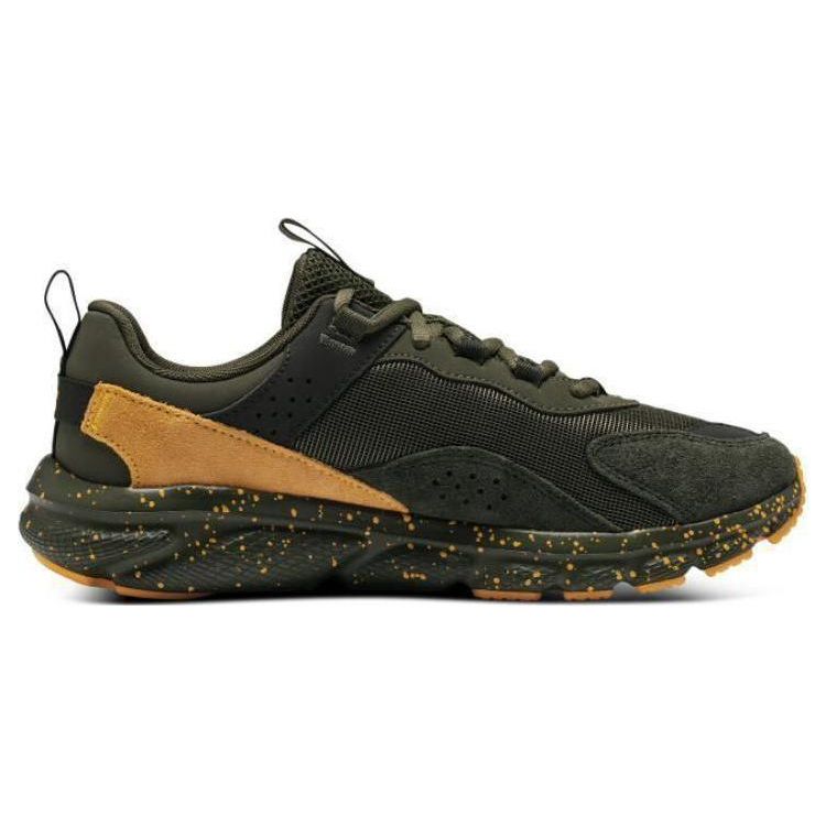 Under Armour Charged Verssert Comfortable Versatile Lightweight Fabric Synthetic Leather Low Top Training Running Shoes Men Sneaker Green 3026808-302