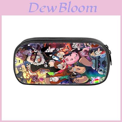 Gravity Falls Cartoon Pencil Case Large Capacity Nylon School Supply Organizer For Students