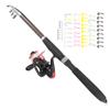 Telescopic Fishing Rod and Reel Combo Kit with Lure Outdoor Fishing Accessory with Carry on Bag