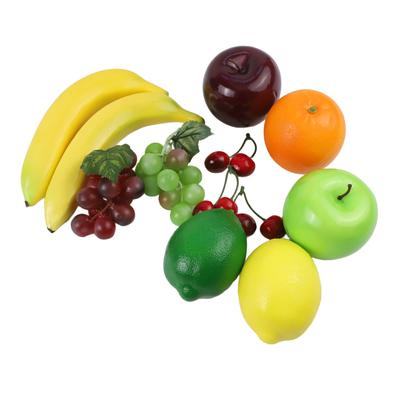 12 Lifelike Handmade Fruits Decorative Faux Fruit Set for Bakeries and Home Use