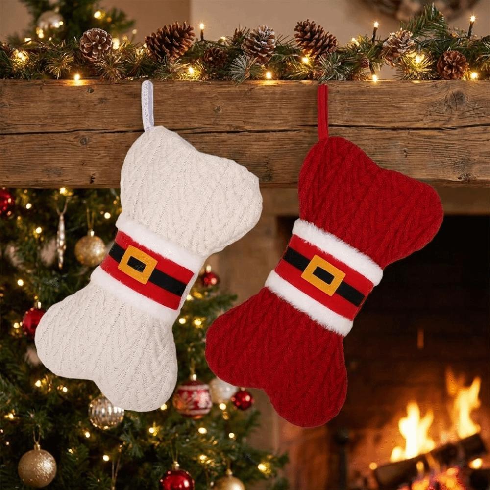 Creative Christmas Candy Bags Cute Christmas Stocking Sock Pendant Xmas Gift Bag Christmas Tree