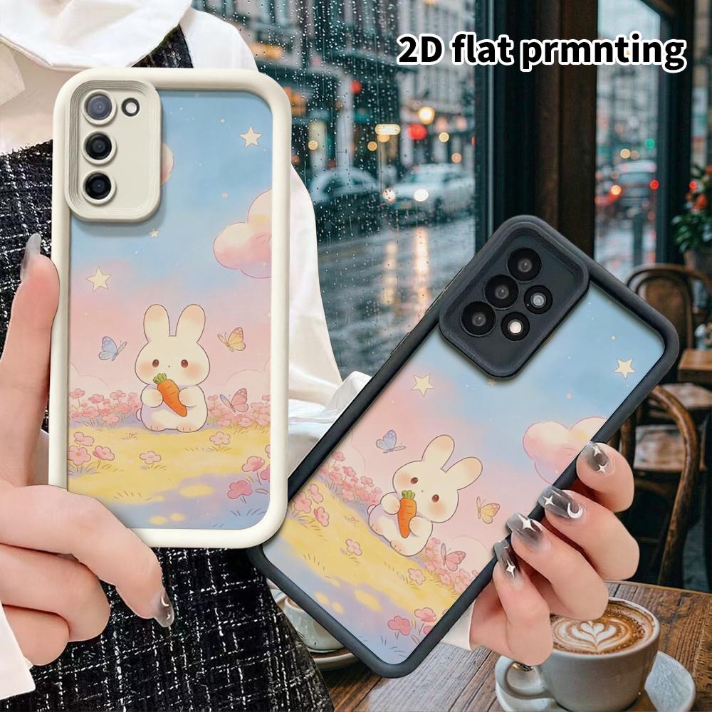 Phone Case: 2D Flat Samsung Galaxy A34 A35 M05 M06 S20 S22 S21 FE Plus 5G Step-style Protective Case, Cute Watercolor, Christmas and Halloween Gift