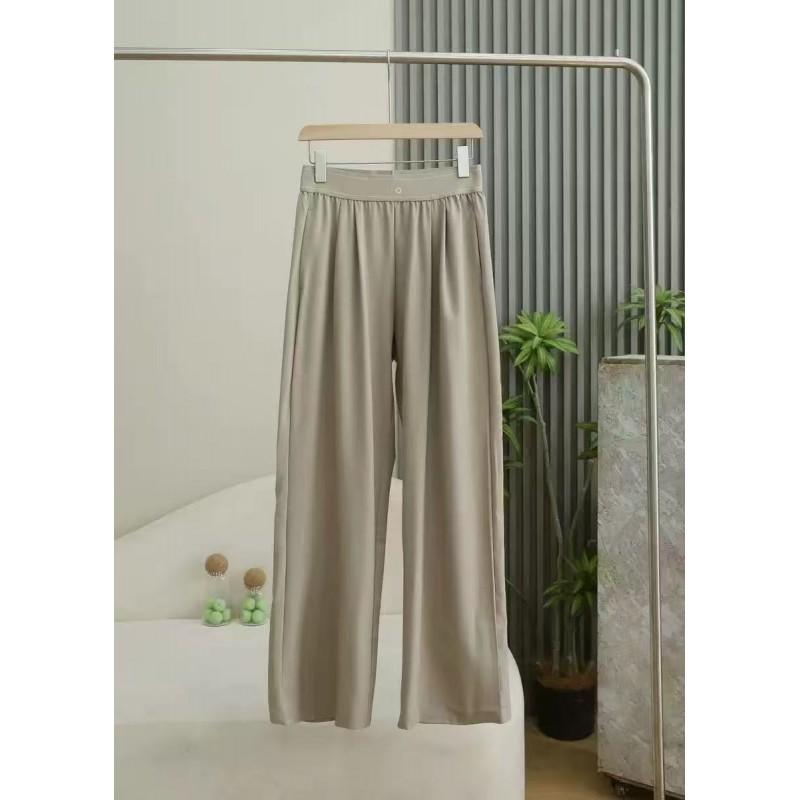 Womens High Waist Straight Leg Woven Casual Pants Reflective Print Daily Wear