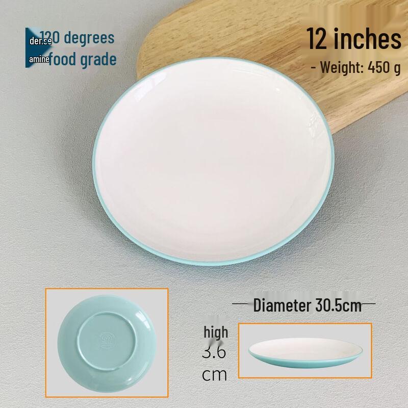 777 Two-Tone Melamine Shallow Serving Plates