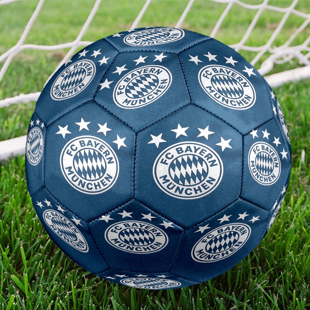 1pc Bayern Munich Crest Size 5 Soccer Ball PVC Football Sports Matches Training Outdoor Games Beach Elastic Balls 07c16