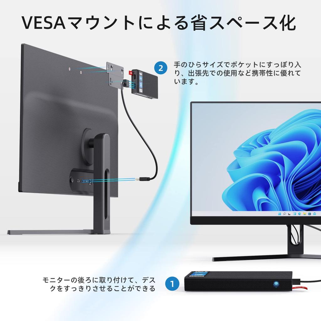 HiMeLE PCG02 Pro Stick PC N5100 Lüfterloser Mini-PC mit WiFi 5 8GB 128GB Dual Kleiner IoT Industrieller Gigabit PXE Automatisches Einschalten RAM, RAM, Stick, Desktop,