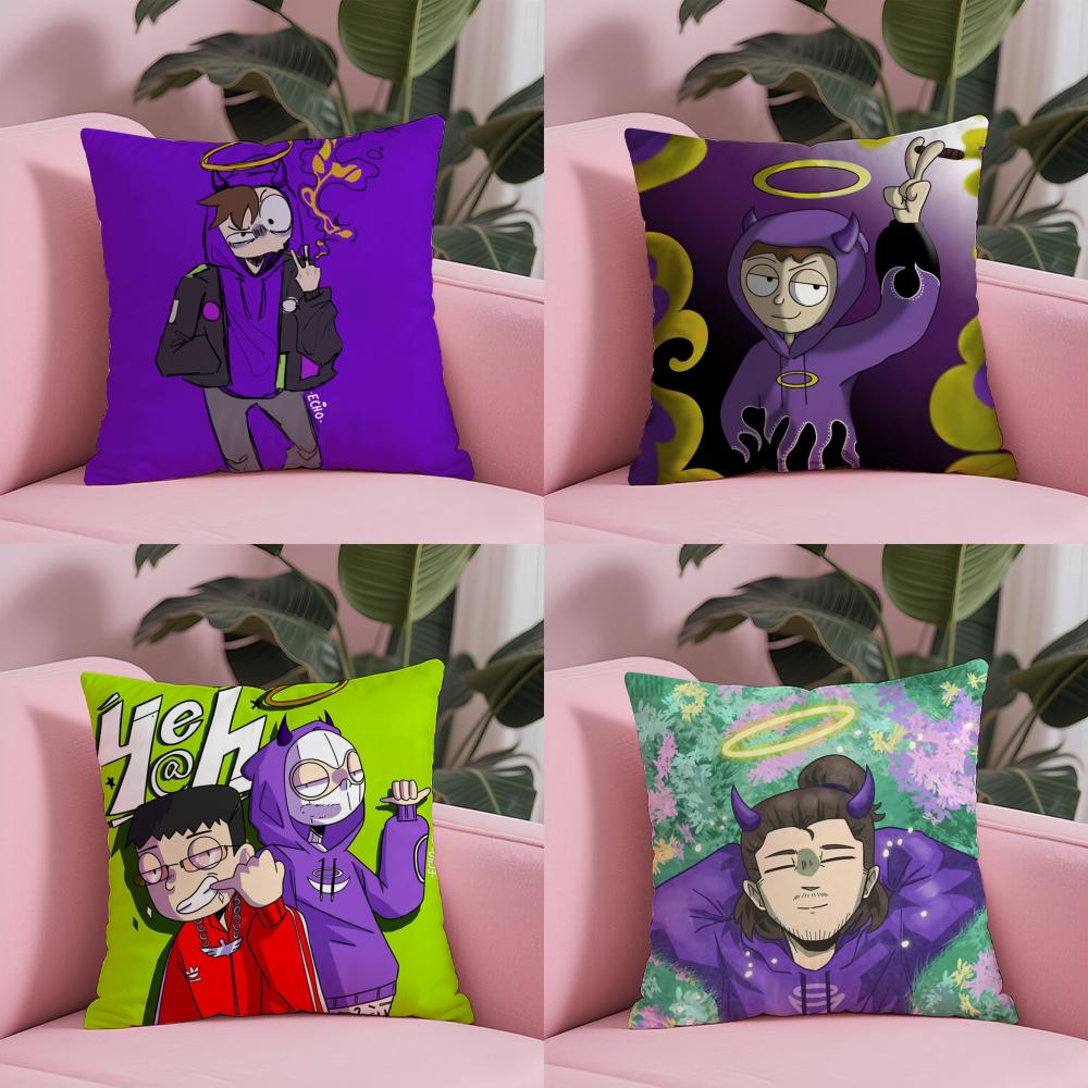 RRapper Thasup Pillow Case Soft Plush Fabric DoubleSided Printed Cushion Cover Warm Winter Sofa Pillow Case