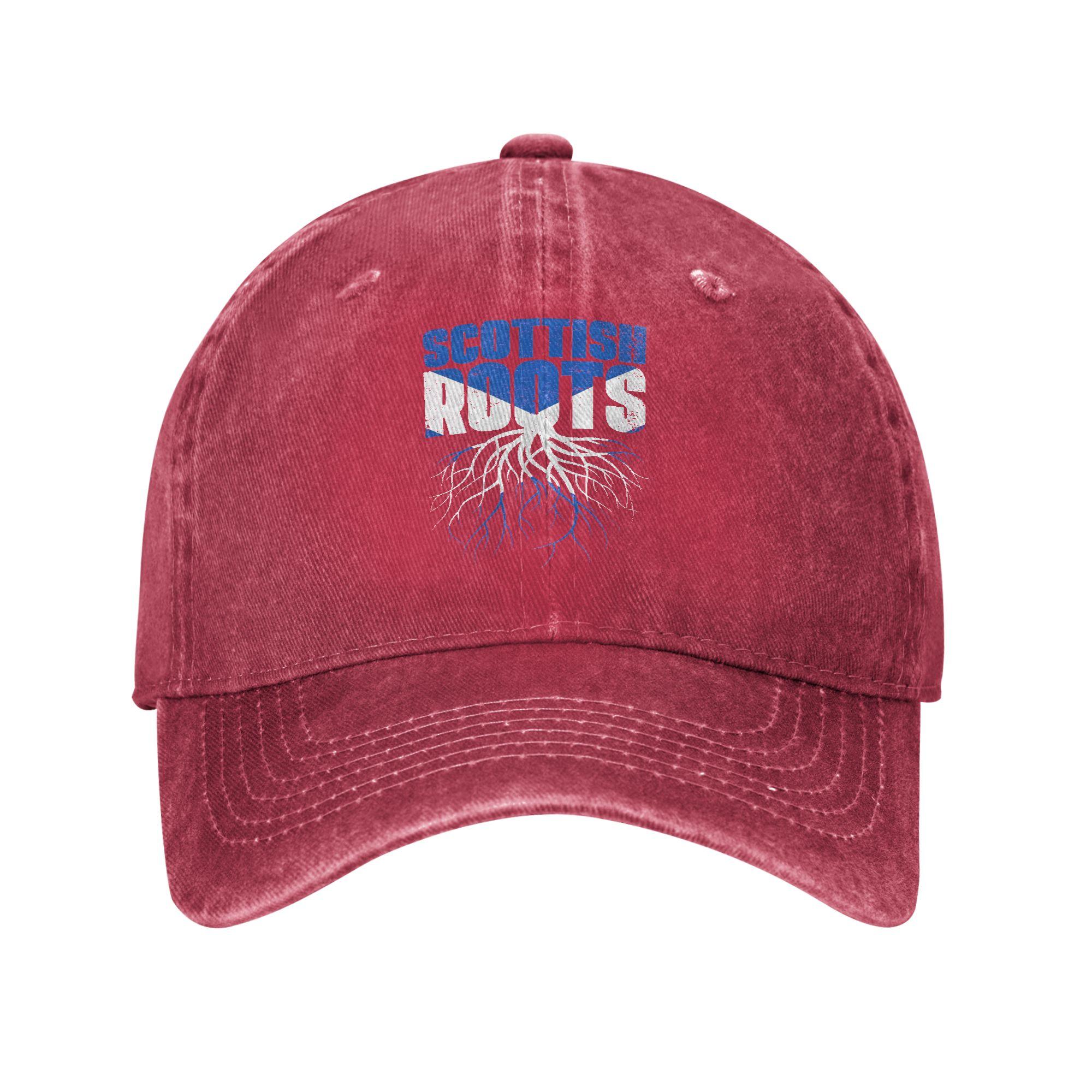 

Baseball Cap Scottish Roots Scotland Flag Summer Vintage Trucker Hat Women Men Print Kpop Rock Breathable Snapback Cap One Size