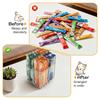 Rotatable Acrylic Extruded Cat Food Storage Container,4-Grid Design Cat Snack Organizer,Essential Pet Snack Storage,desktop Rack