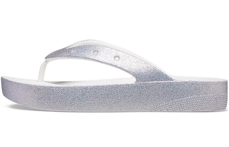 Crocs Abrasion Resistant Abrasion Resistant Flip Flops Women s White 207830-100 39-40