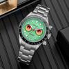 ADDIESDIVE Calendar Men's Quartz Watch Bubble Mirror Glass Chronograph Ceramic Bezel Wristwatches Super Luminous VK64 Watches