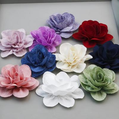 10-Color 3D Rose Handmade DIY Hairpin - Versatile Korean Hair Accessory for Clothing, Shoes, and Bags