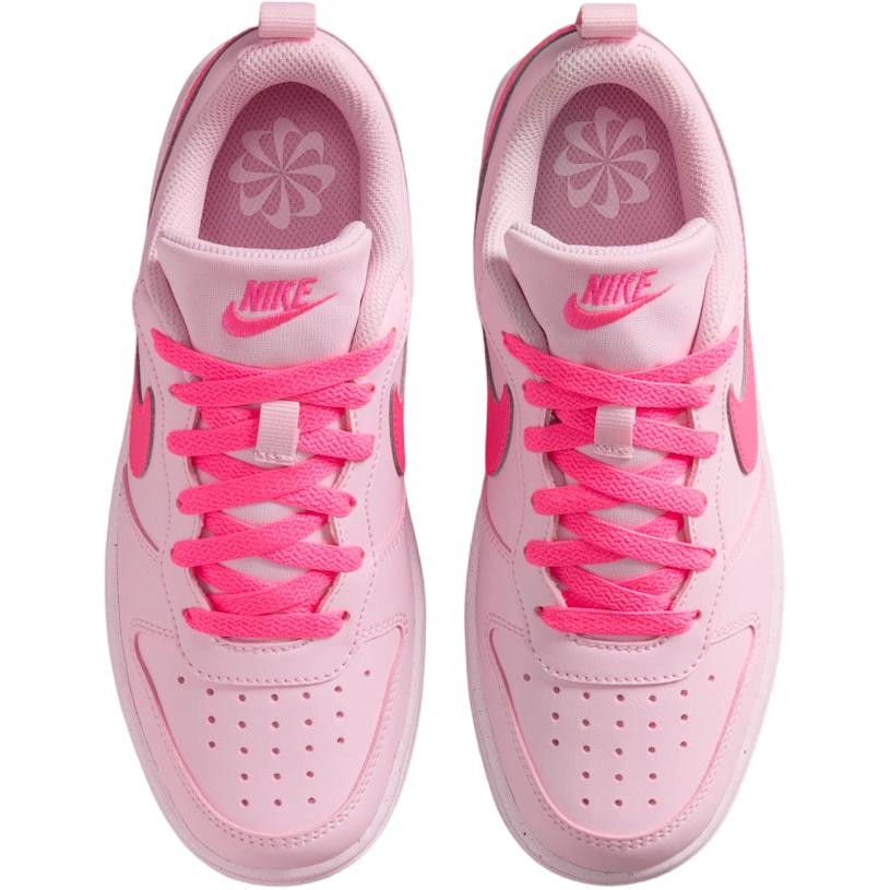Nike Court Borough Low Recraft GS Pink Foam Kids Sneakers White Hyper-Pink IQ9213-663