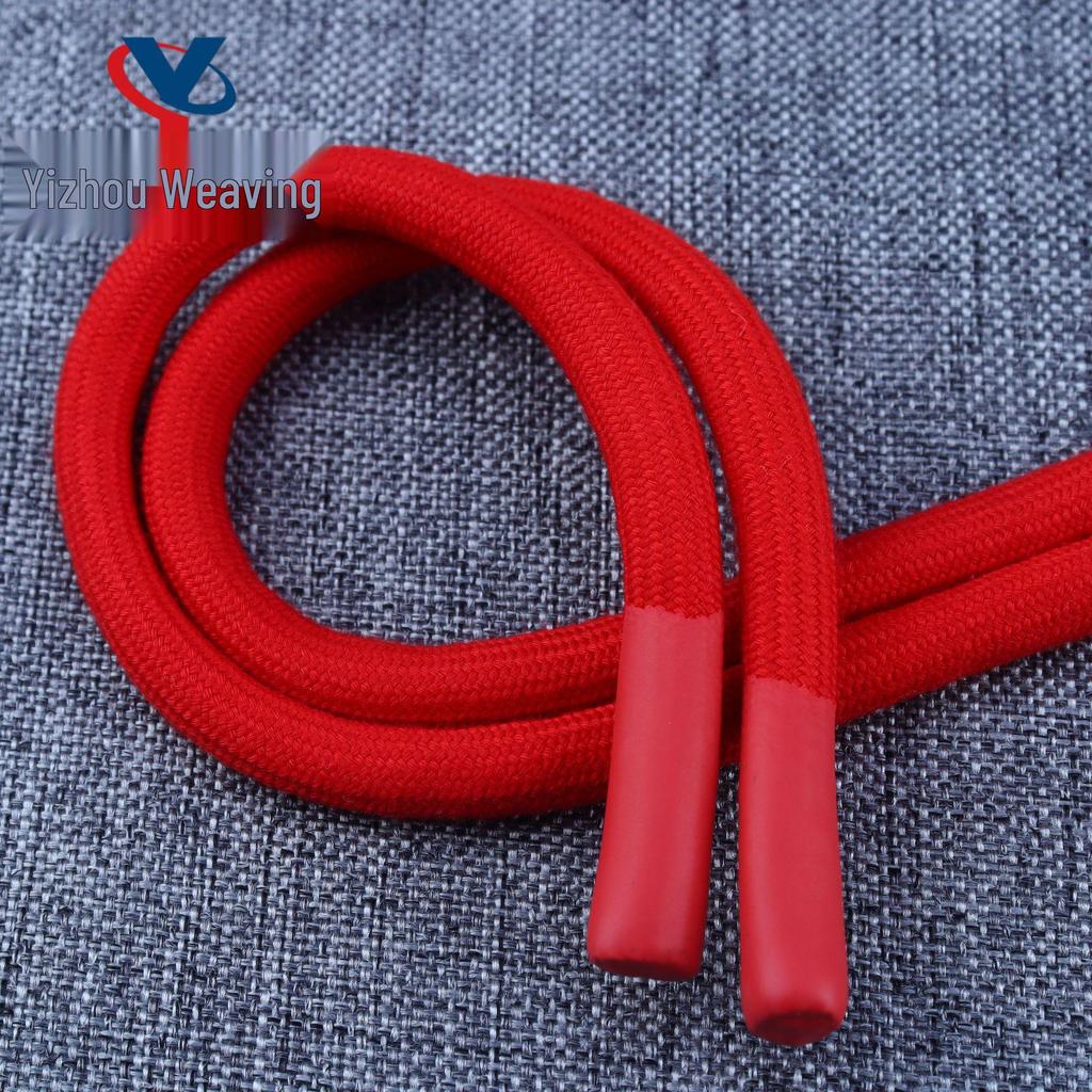 20-Color 8MM Resin Tip Drawstring for Hoodies & Sports Pants - Polyester Cotton Blend