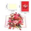 Popular 3D Handmade Christmas Bouquet Greeting Card