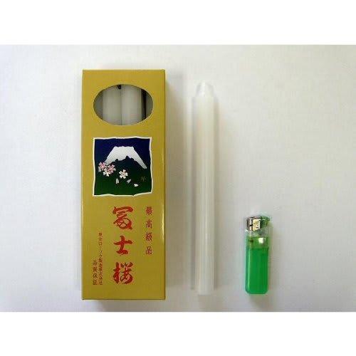 Tokyo Candle Manufacturing Fuji Sakura Candles No. 15, 8-pack, 450g, 20mm Diameter, 221mm Height, Burn Time Approximately 7 Hours and 30 Minutes