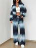 Retro Diamond Print Set for Women's Vintage In the New European and American Women's Outfit for Autumn and Winter
