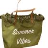 2023 Women's Canvas Beach Tote: Large Capacity, Versatile Tassel, Shoulder Handbag