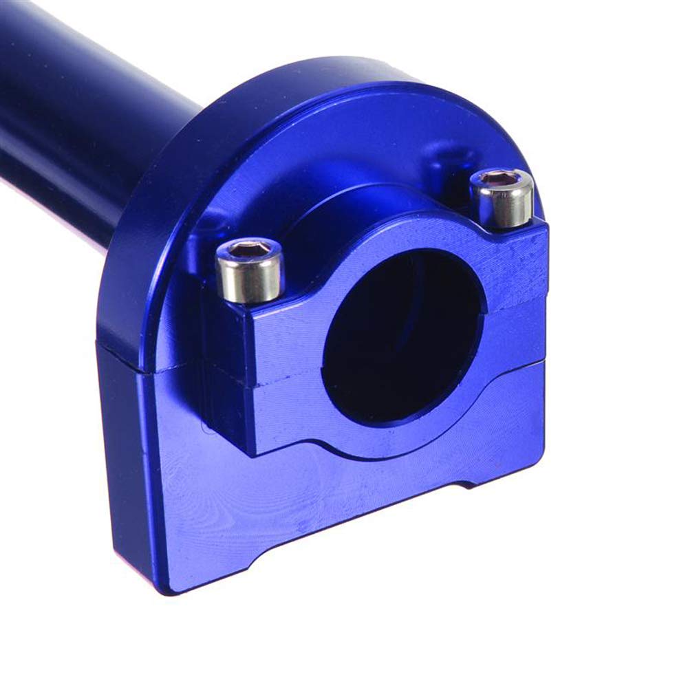 HANSWD Motorcycle CNC Aluminum 22mm Throttle Grip High Performance Twist Throttle Grip Cable Scooter Bike Pedal (Blue)