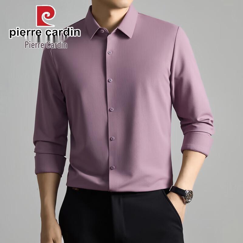 Pierre Cardin Men's Stretch Long Sleeve Business Casual Shirt