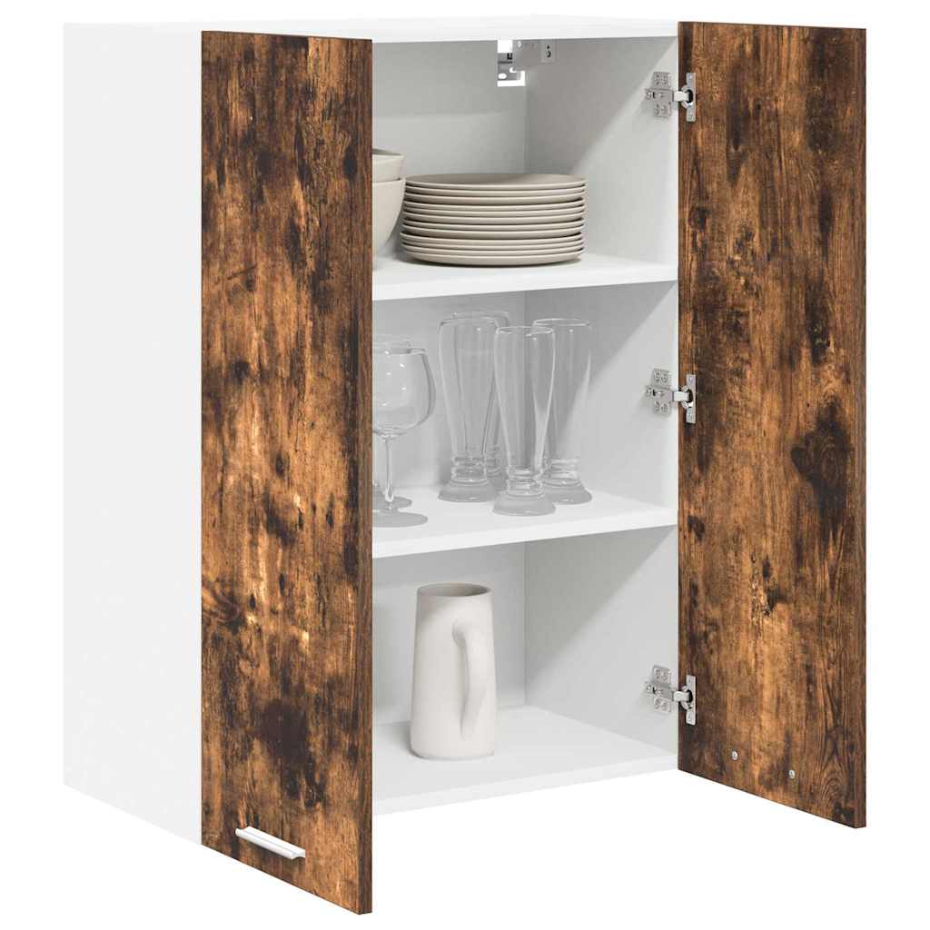 Hanging Cabinet Smoked Oak 60 X 31 X 80 Cm Wood Based Material