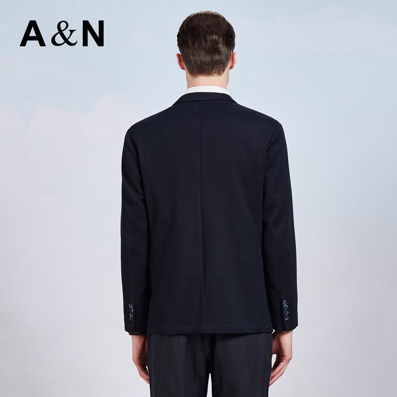 Antonio Men's Business Casual Wool Blend Suit Blazer