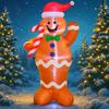 4.92FT Christmas Inflatable Toys With LED Lit Xmas Gingerbread Man Festive Gift Supplies Home Ornament Christmas Yard Decoration