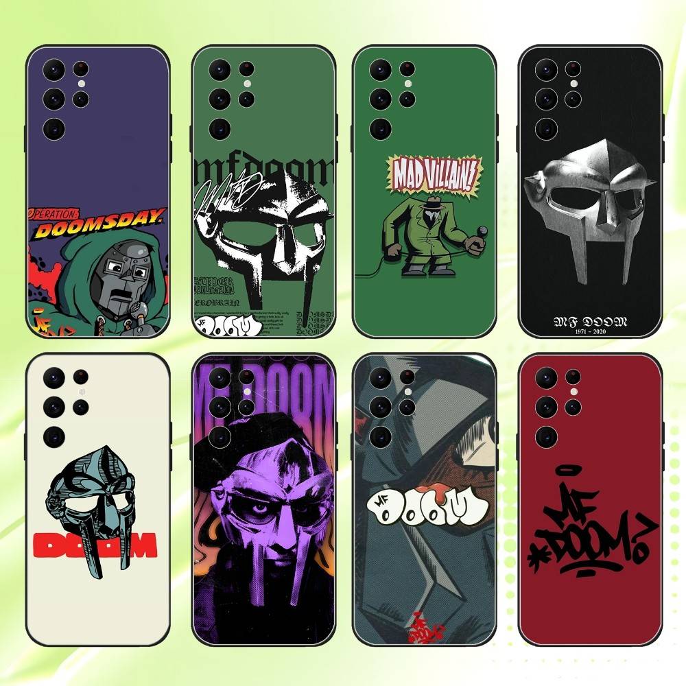 Mf Doom All Caps Phone Case For Samsung S 25,24,23,22,30,21,10,9,Ultra,Plus,Lite,FE,4,5G Black Soft Case