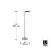 Umbra Toilet Paper Holder, Stand, Storage, Toilet Storage, TUCAN, 2023320410, 17cm Diameter x 74cm High x 23cm Wide, Nickel