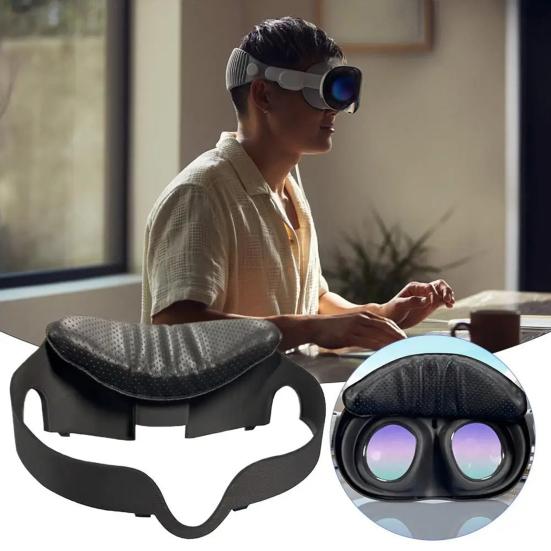 VR Headset Face Pad for Meta Quest 3 Faux Leather Breathable Virtual Reality Glasses Face Cushion Cover Replacement Parts Accessories
