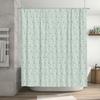 Shower Curtain Farmhouse Rustic Nature Floral Botanical Linen Texture Waterproof Bathroom Decor Vintage Home Decor Modern Farmho