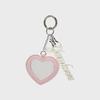 MLB Heart Mirror Keyring NY (Pink)