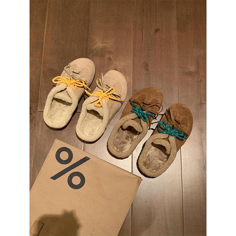

Niche Birkenstock туфли на платформе женские тапочки 2025 новые плюшевые однопедальные пушистые полутапочки с мешковиной 35 коричневый