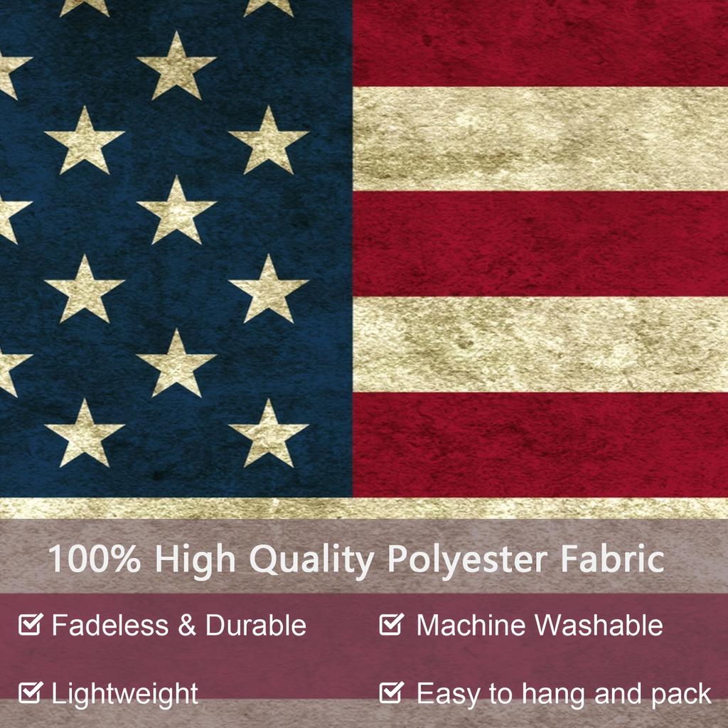 Retro Vintage American Flag Tapestry Living Room Decoration Independence Day Party Patriotic Room Decoration