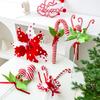 1 Stück Polyester Festival Dekoration Lutscher Weihnachten Weihnachtskugel Exquisite Weihnachtsbaumschmuck Twist-Stab Wirbelnd