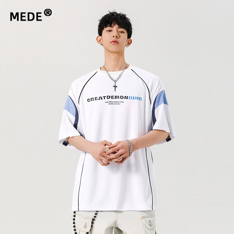 MEDE Men s Casual Loose Fit Short Sleeve T-Shirt L