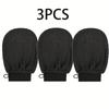 3PCS Deep Exfoliating Glove, Korean Shower Body Scrubber, 100% Viscose Dead Skin Remover for Smooth Glossy Skin
