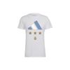 adidas T-shirt a maniche corte da uomo Argentina Vincitore Sportiva Bianca IT2179
