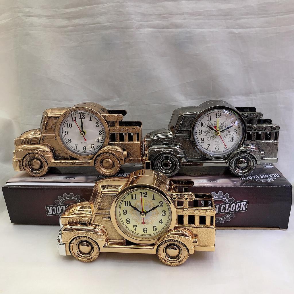 Retro creative pen holder vintage car alarm clock, fashionable home toys ornaments gift department store