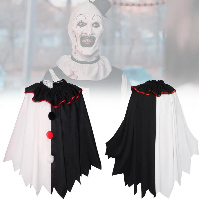 Cloak Terrifier Costume Halloween Party Stage Performance Horror Role Adult Play